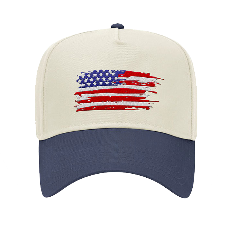Flag Patch Canvas Trucker Hat