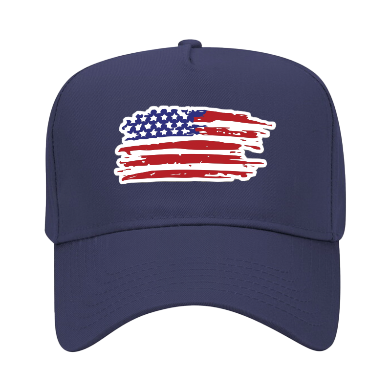 Flag Patch Canvas Trucker Hat